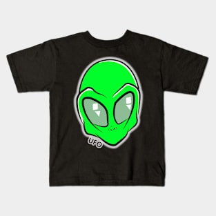 Green Alien Kids T-Shirt